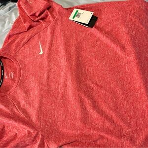 Nike Red Short Sleeve Tee for Active Comfort